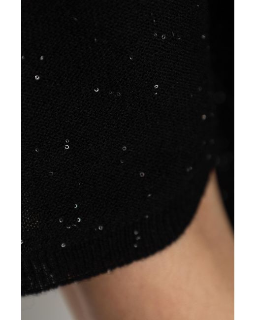 Fabiana Filippi Black Wool Sweater