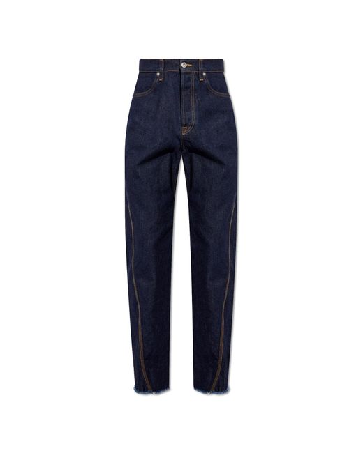Lanvin Blue Jeans With Twisted Seams for men