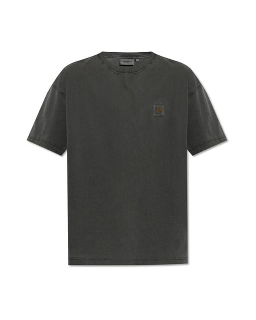 Carhartt Black T-shirt With Logo, for men