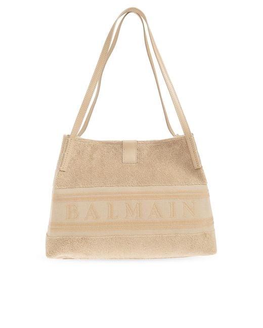 Balmain Natural 'Release Small' Bag
