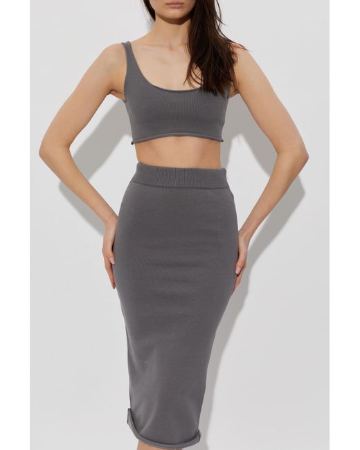 Entire studios Gray Strap Top