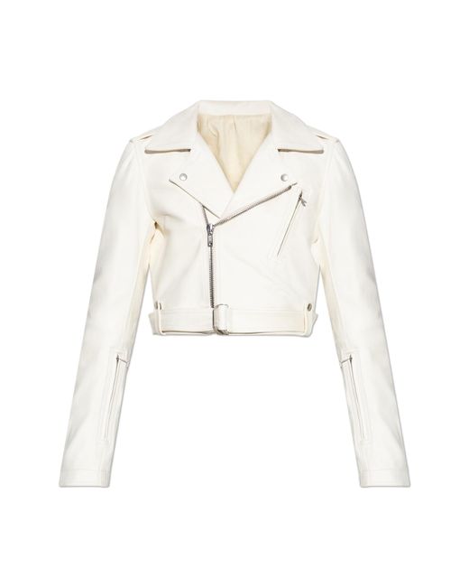 Rick Owens Natural Leather Jacket 'Luke'