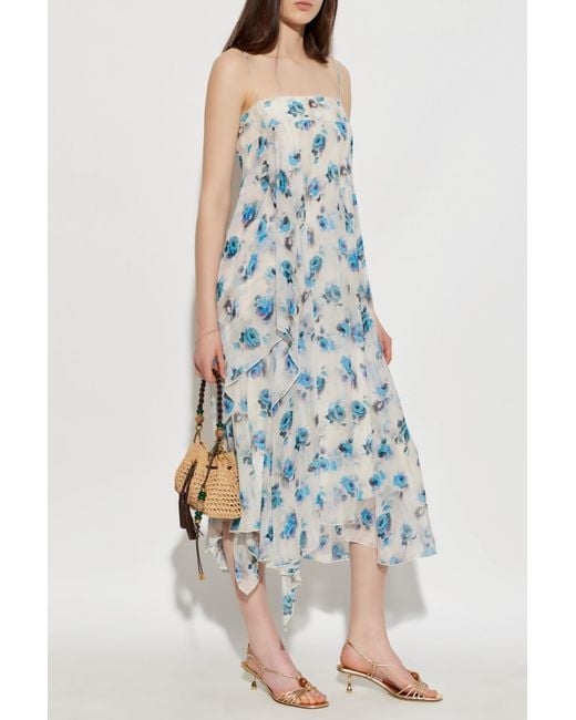 Tory Burch Blue Silk Dress