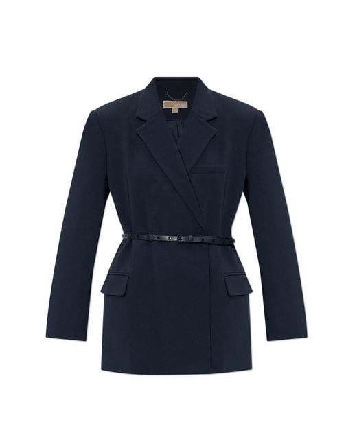 MICHAEL Michael Kors Blue Double-Breasted Blazer