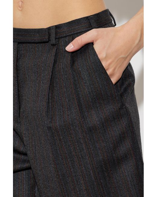 Jil Sander Black Wool Shorts