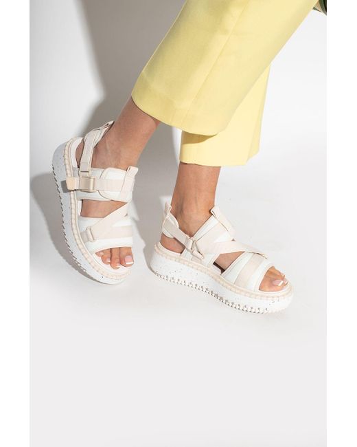 Chloé 'lilli' Platform Sandals | Lyst