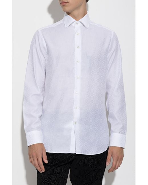 Etro Black Patterned Shirt for men