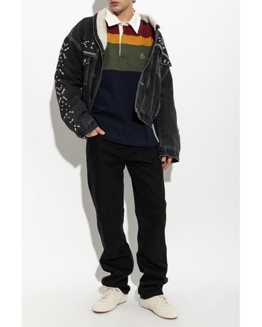 Isabel Marant Blue Polo 'Brandon' for men
