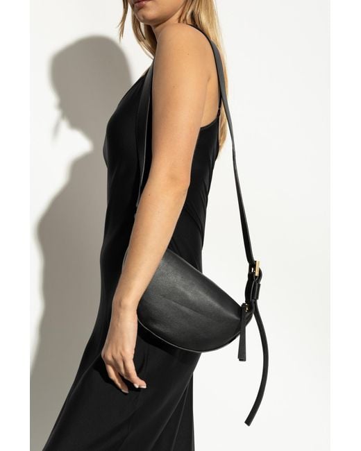 AllSaints Black Shoulder Bag Half Moon