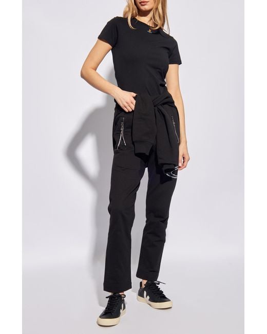 Vivienne Westwood Black 'Peru' T-Shirt With Logo
