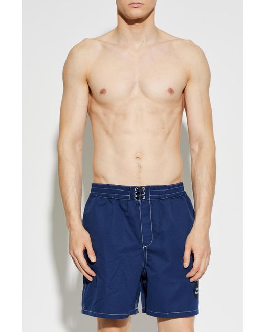 KENZO Blue Swim Shorts for men