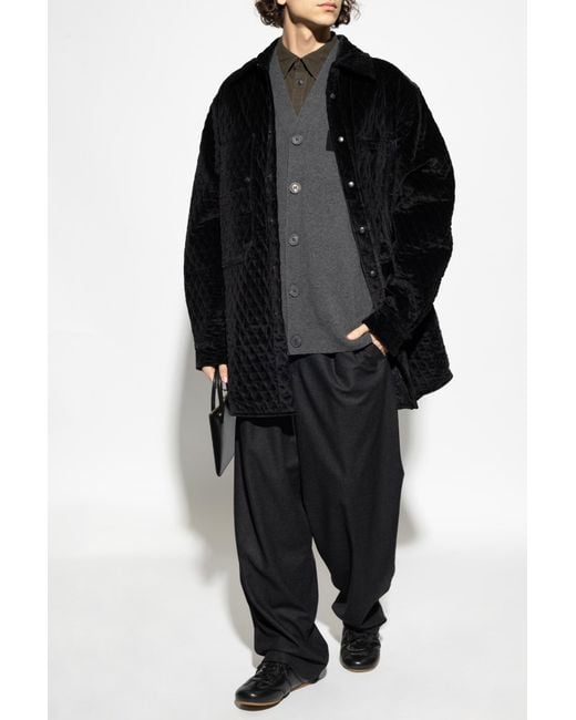 Vivienne Westwood Black Velvet Jacket With A Logo-Shaped Appliqué for men
