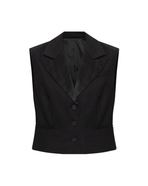 AllSaints Black Noa Vest