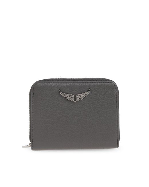 Zadig & Voltaire Gray Leather Wallet