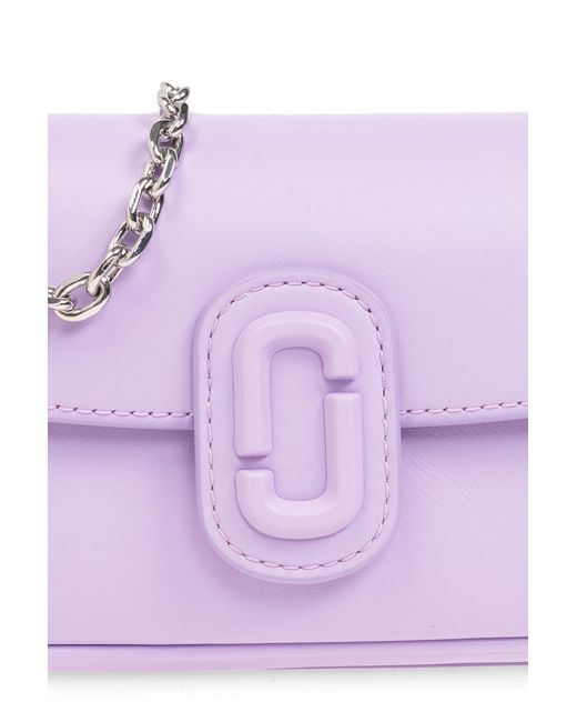 Marc Jacobs Purple Shoulder Bag With Logo,