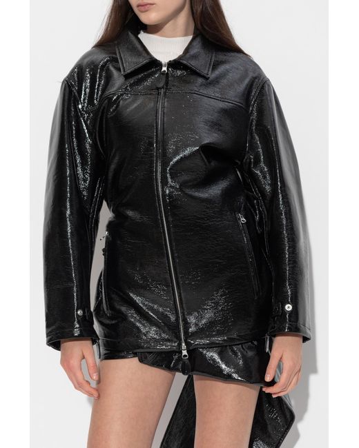 Courreges Black Lacquered Jacket