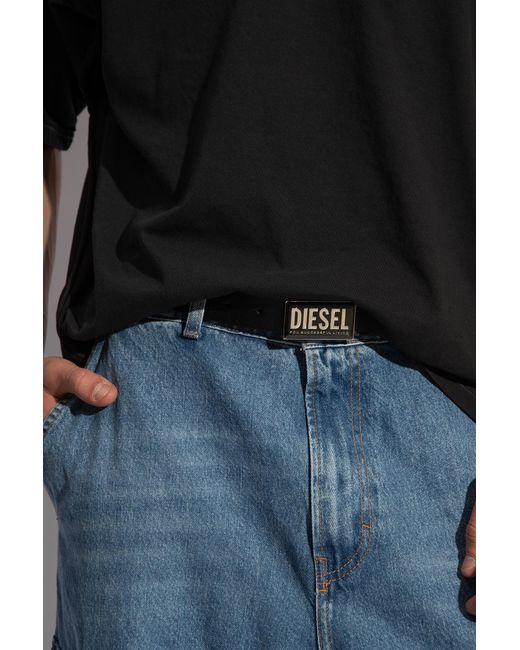 DIESEL Black 'B-Glossy Ii' Belt for men