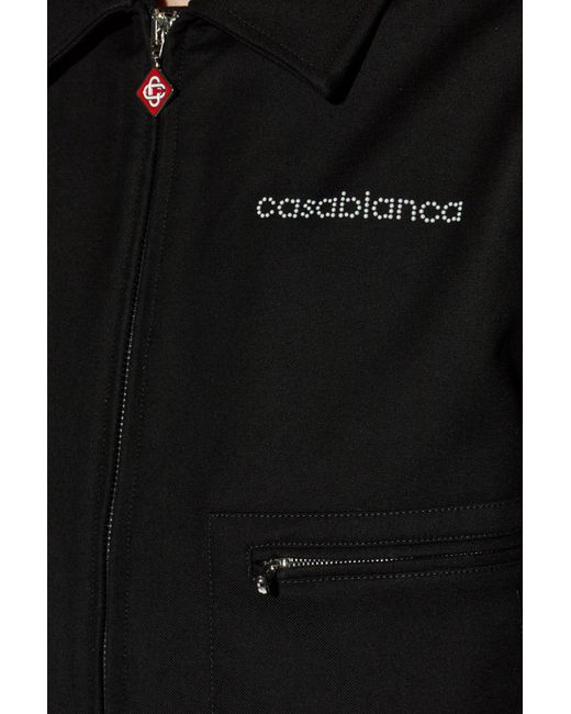 Casablanca Black Jacket With Logo for men