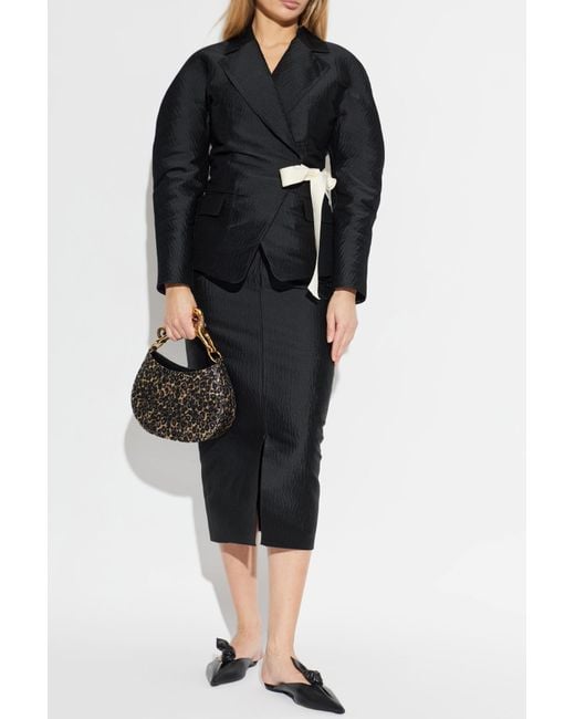 Lanvin Black Leather Shoes