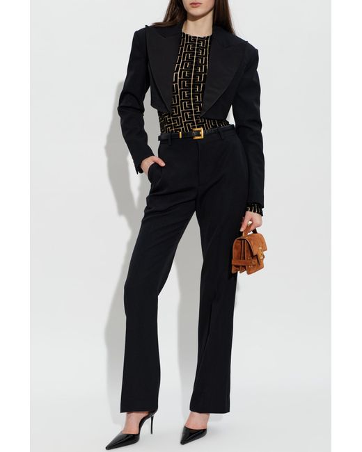 Balmain Black Wool Blazer