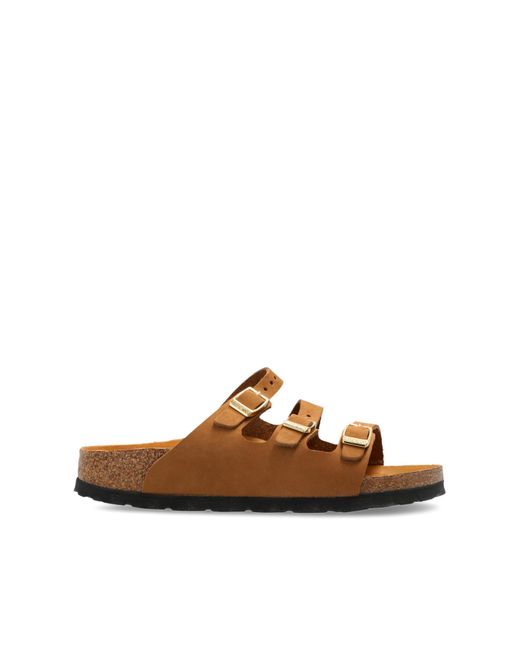 Birkenstock Brown 'Florida Fresh' Slides