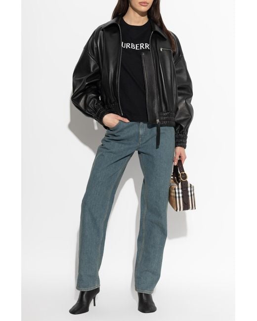 Burberry Black T-Shirt 'Frankie'