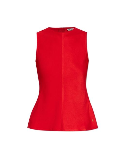 AMI Red Top With Stitching