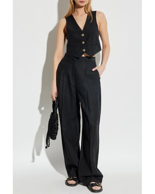 Forte Forte Black Vest With Pockets