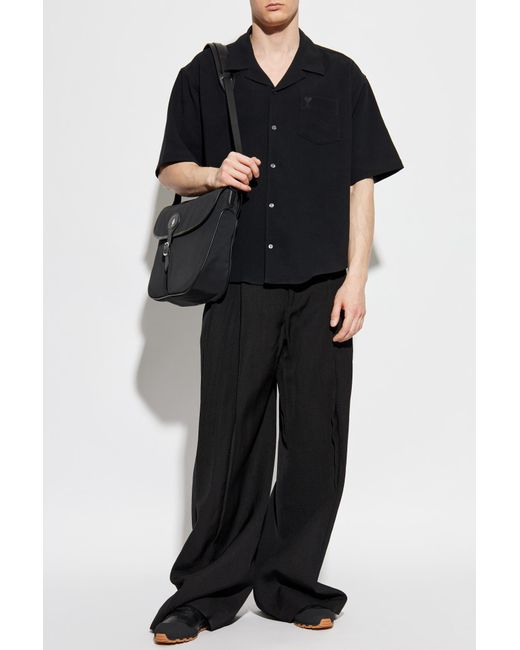 Jil Sander Black Pleat Front Trousers for men