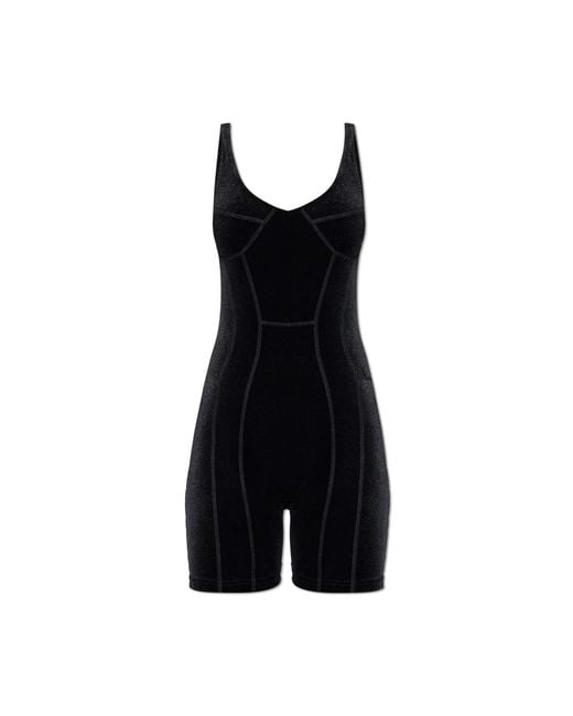 Vetements Black Velour Jumpsuit