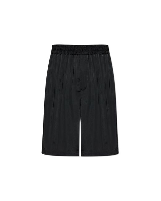 Jil Sander Black Satin Shorts for men