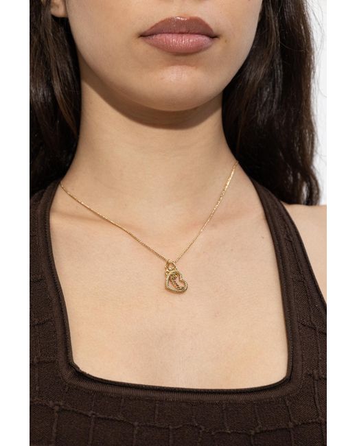 COACH Metallic Brass Necklace