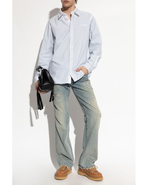 DIESEL White Shirt 'S-Simply-Qmbz' for men