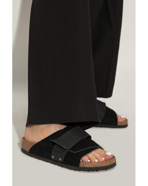 Birkenstock Black 'Kyoto' Slides