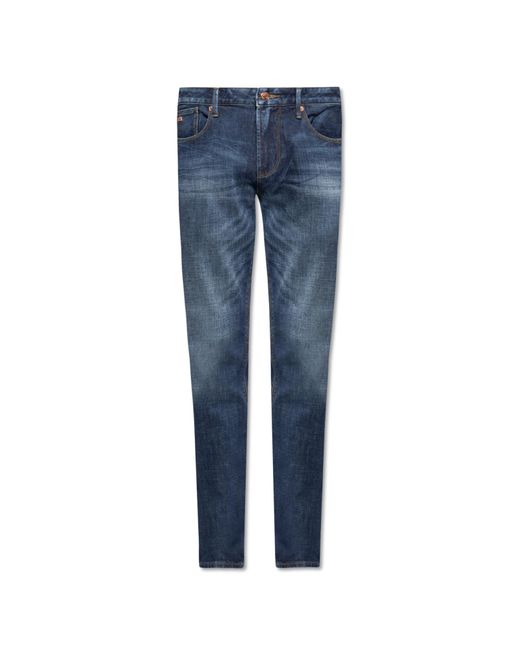 Emporio Armani Blue J06 Slim Fit Jeans for men
