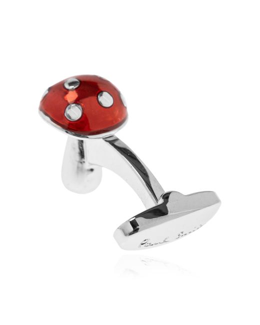 Paul Smith Black Cufflinks With Toadstool Motif for men