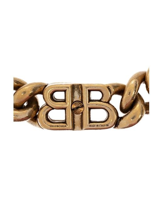 Balenciaga Black Bracelet With Logo