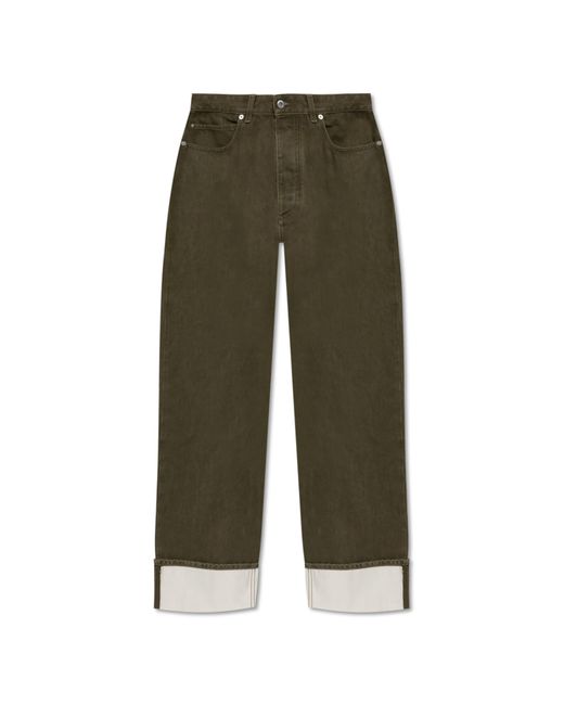 Bottega Veneta Green Jeans With Pockets for men