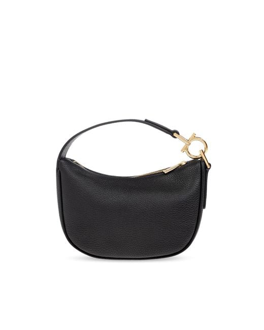 Ferragamo Black Leather Handbag