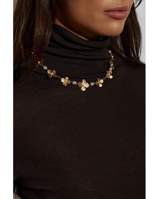 Cult Gaia Metallic "Lucky" Necklace
