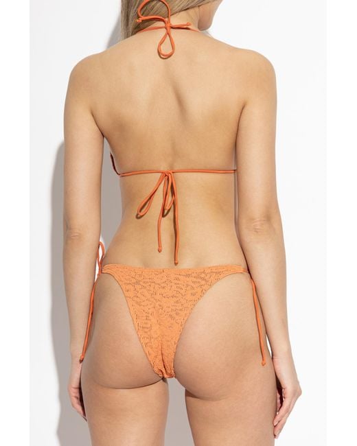 Bondeye Orange Beaded Bikini Bottom