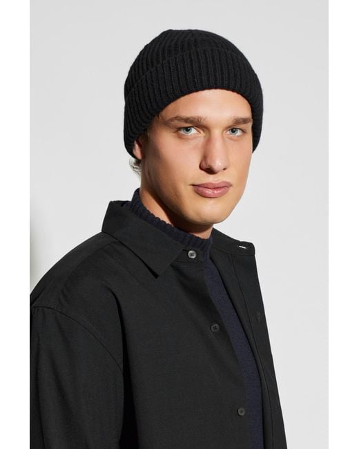 Jil Sander Black Wool Hat for men