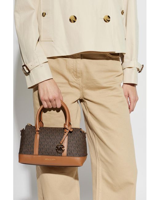 MICHAEL Michael Kors Brown 'Andie Small' Handheld Bag