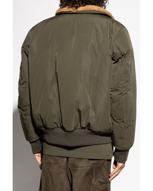 Moncler Green Reversible Jacket "Maulevrier" for men