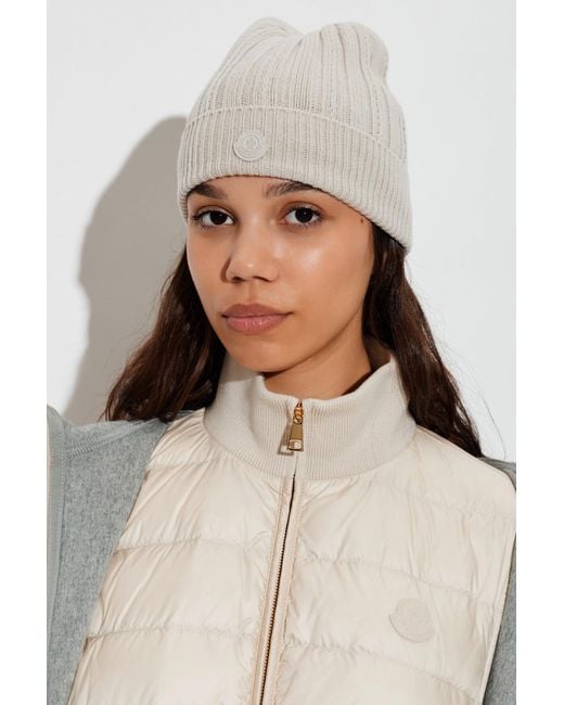 Moncler Natural Wool Beanie