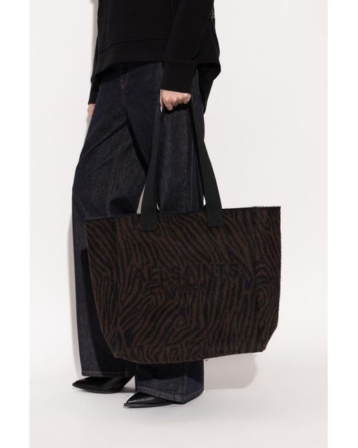 AllSaints Black Shopper Bag