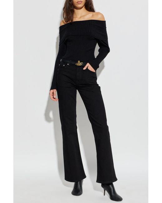 Anine Bing Black Wool Sweater