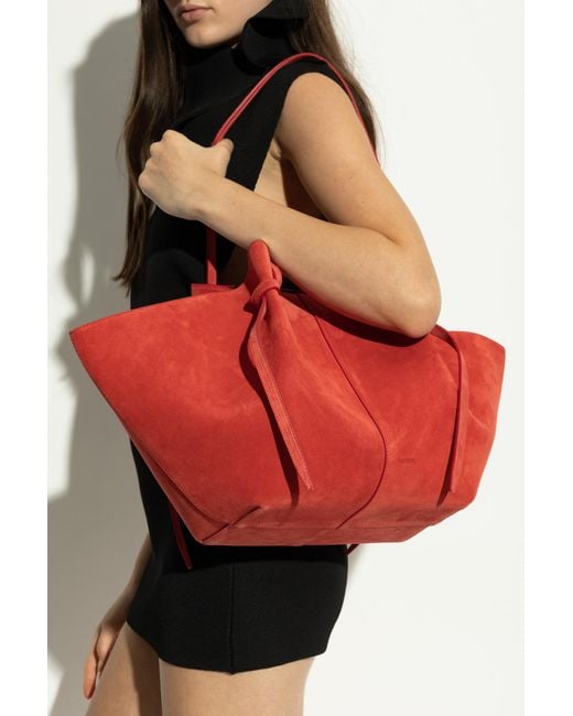 Yuzefi Red Shopper Bag 'Large Mochi'