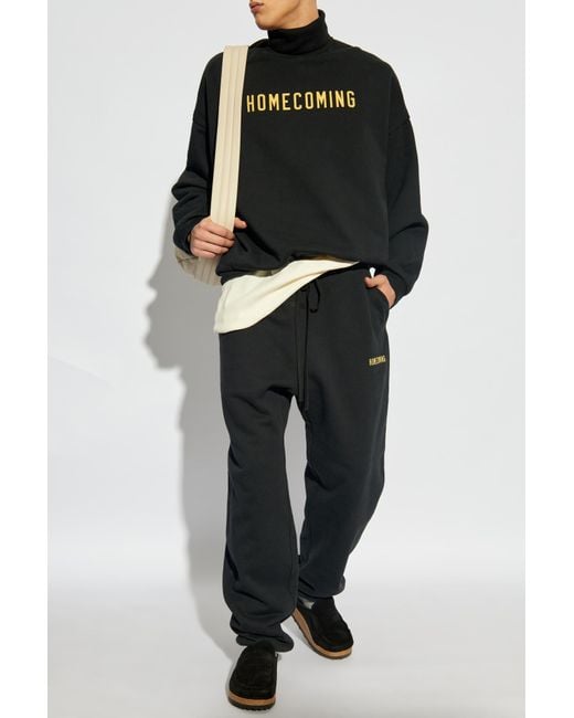 Fear Of God Black Printed Sweatshirt for men