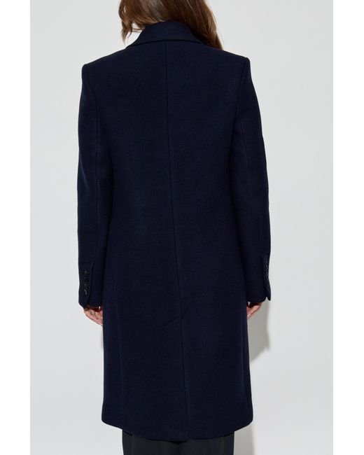 AMI Blue Wool Coat